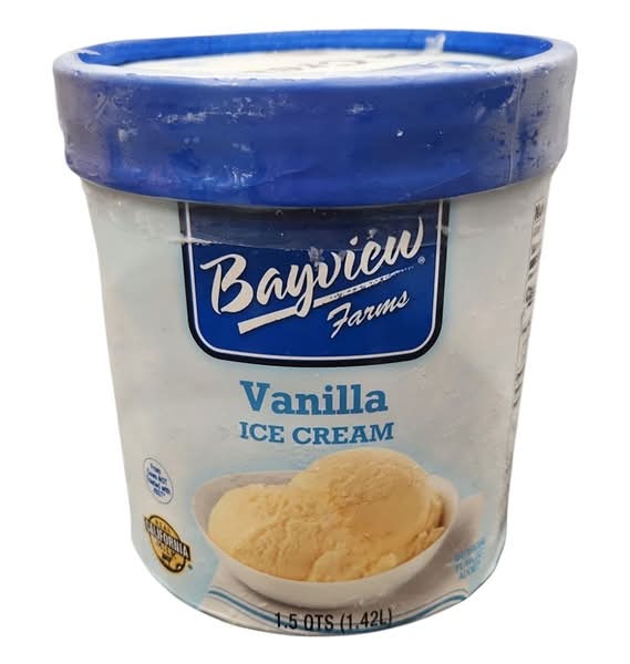 Bayview Farms Ice Cream, Vanilla (1.5 qt)