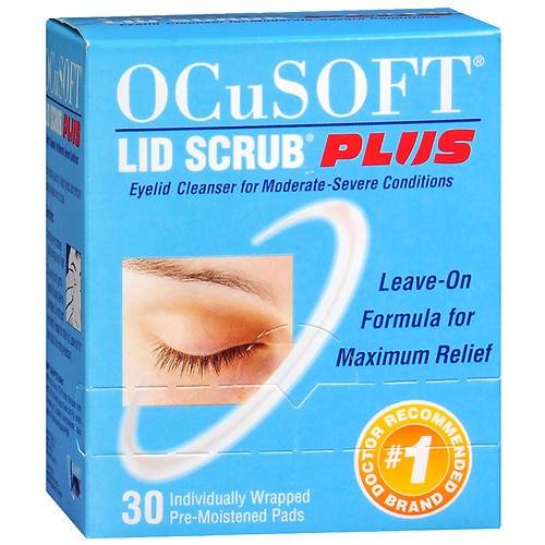 OCuSOFT Lid Scrub Plus Eyelid Cleanser Pre-Moistened Pads - 30.0 ea