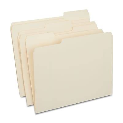 Staples 1/3-Cut Tab Letter-Size File Folders (24 ct)