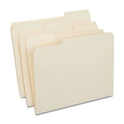 Staples 1/3-Cut Tab Letter Size File Folders (24 ct)