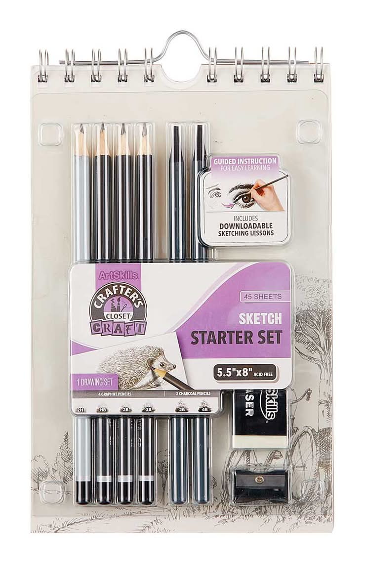 ArtSkills Crafter's Closet Sketch Starter Set, 5.5x8 in