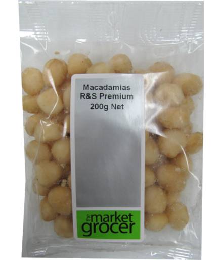 The Market Grocer Roasted & Salted Macadamias (300g)