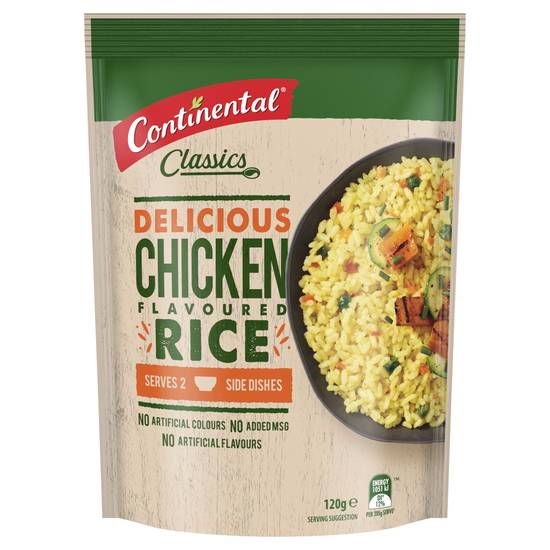 Continental Chicken Rice Serves 3 120g