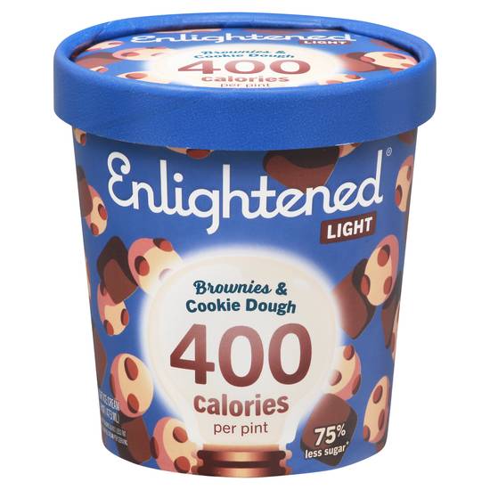 Enlightened Brownies & Cookie Dough Light Ice Cream (1 pint)