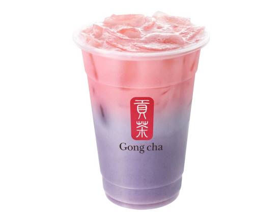 Strawberry Taro Milk Drink