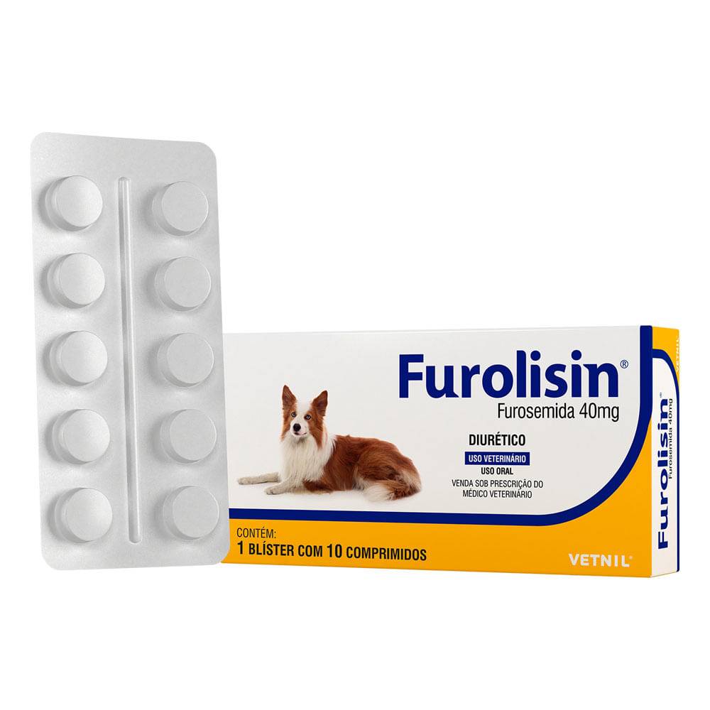 Vetnil furolisin diurético para cães (10 comprimidos x 40mg)