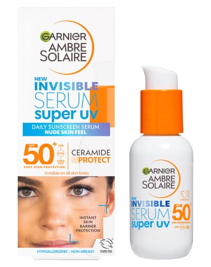 Garnier Ambre Solaire Super Uv Invisible Face Serum Spf 50+ (30ml)