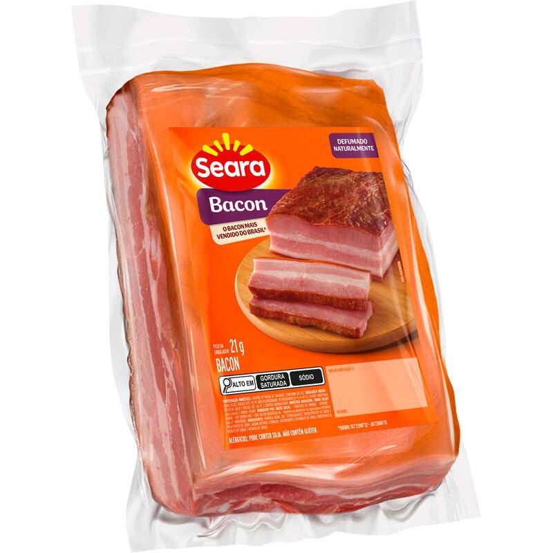 Seara bacon pedaço (embalagem: 200 g aprox)