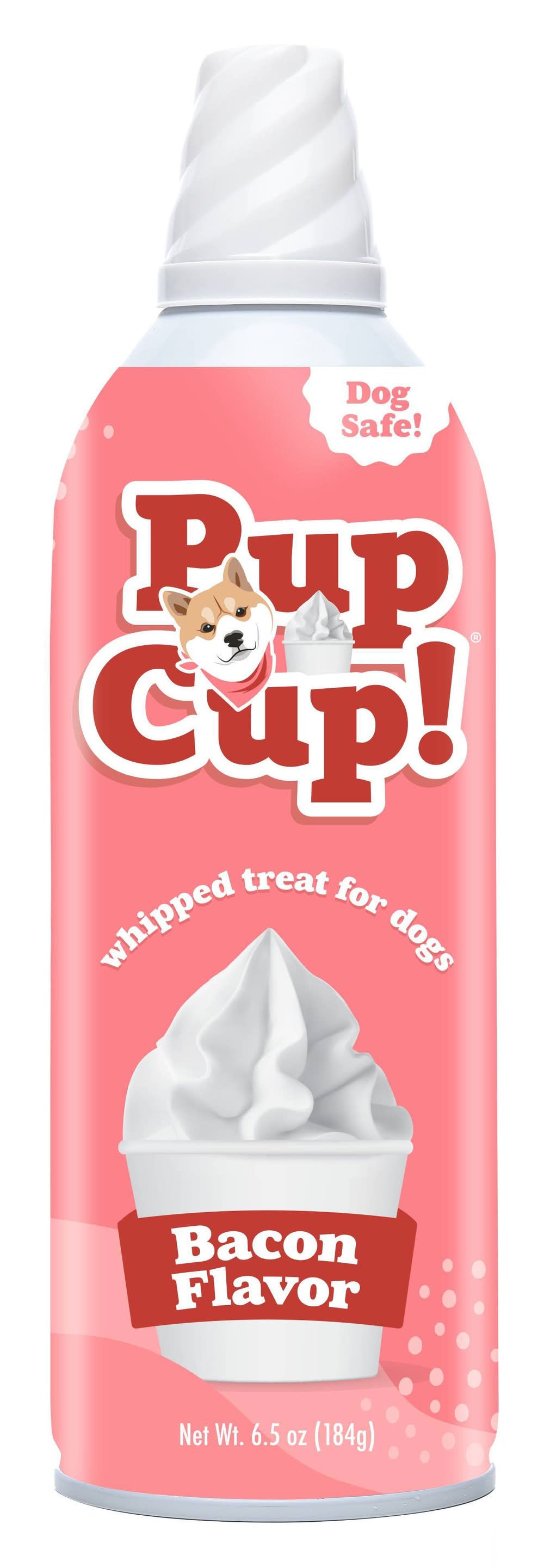 PupCup! Light Whipping Cream For Dogs, Bacon (6.5 oz)