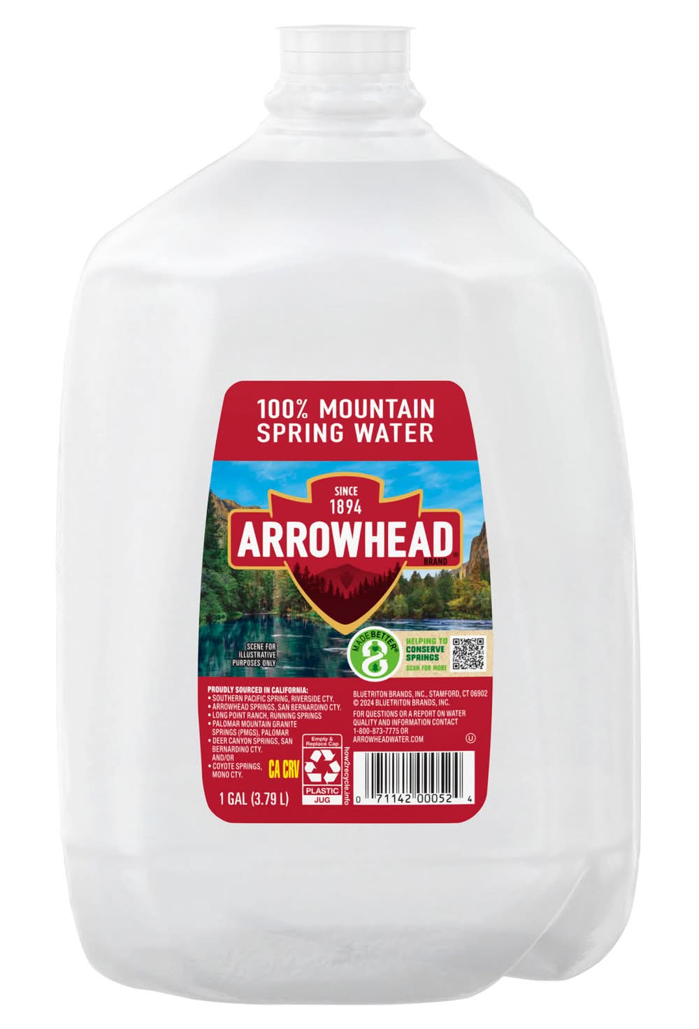 Gold Emblem Natural Spring Water (128 fl oz)