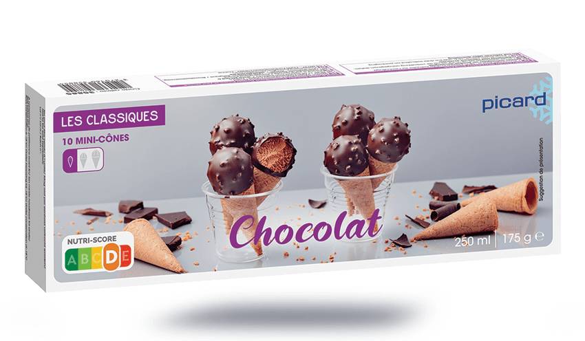 10 mini-cônes chocolat