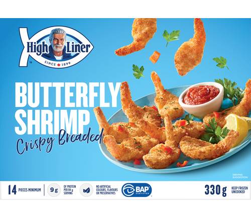 High Liner Crispy Breaded Butterfly Shrimp (330 g)