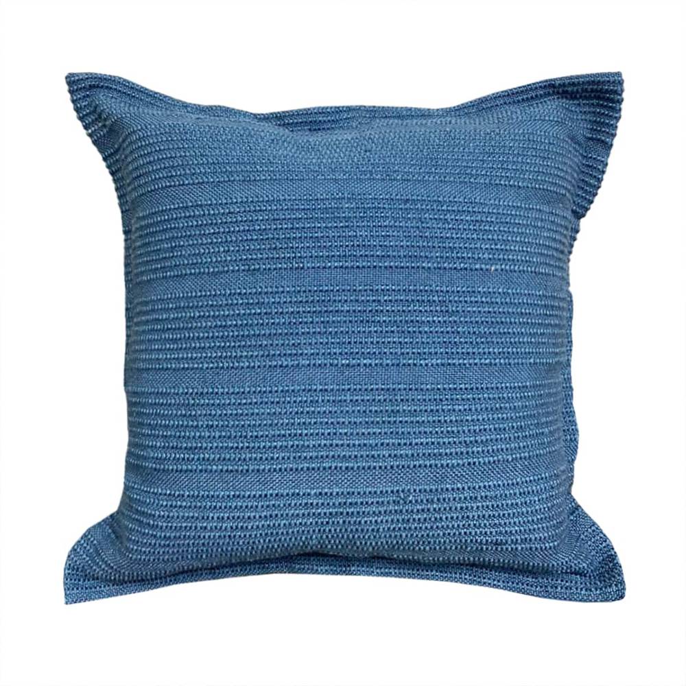 allen + roth Sunset Hues Solid Blue Square Summer Throw Pillow | 23T000002