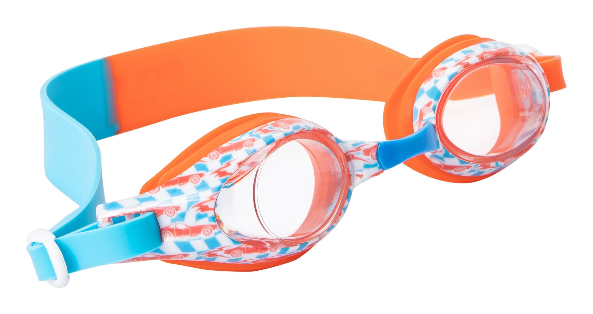 Aqua2Ude Boys Kids Swim Goggles, Orange-Race Car