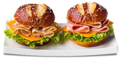 Ready Meals Ham and Turkey Pretzel Duo Sandwich (2 ct)