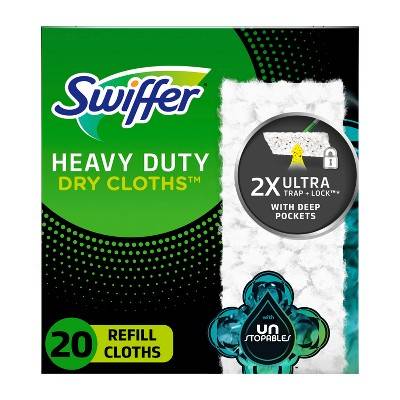 Swiffer Unstopables Fresh Heavy Duty Dry Cloths Refill, 10.3inches*7.8inches (20 ct)