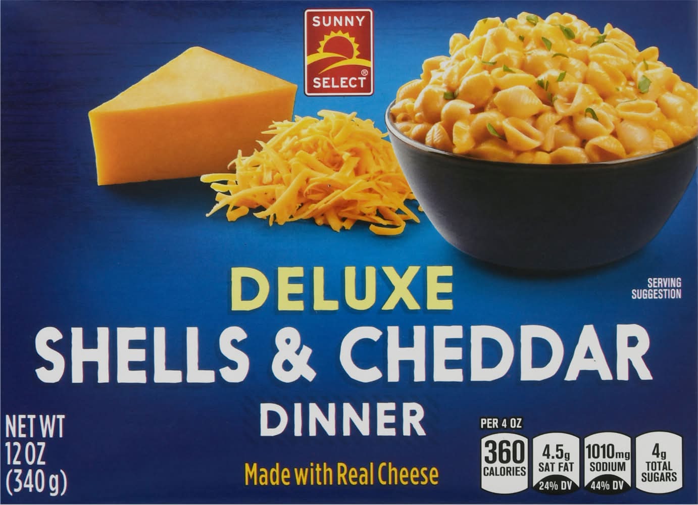 Sunny Select Deluxe Shells & Cheddar Dinner (12 oz)
