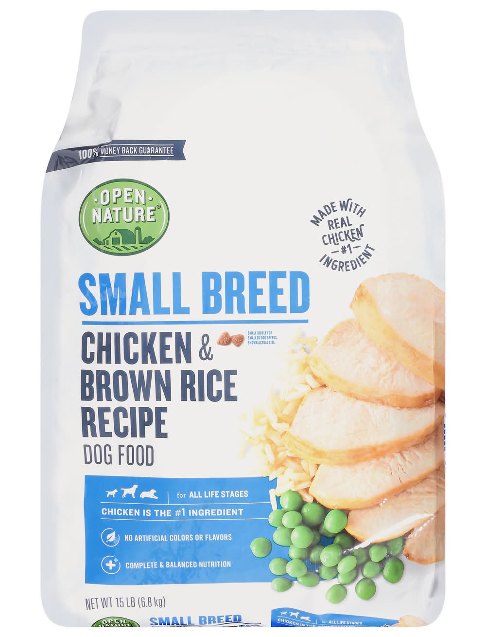 Open Nature Small Breed Chicken & Brown Rice Recipe Dog Food (6.8 kg)