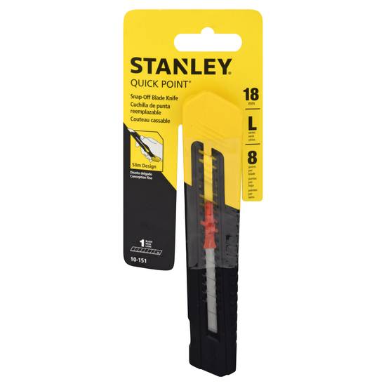 Stanley Quick Point Snap-Off L-Series 18 mm Blade Knife