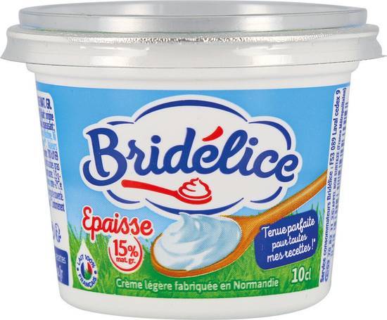 Crème légère épaisse 15% mat. gr. - bridélice - 10cl