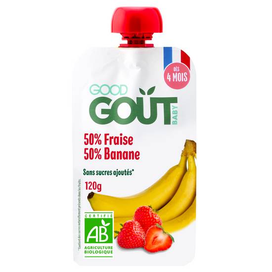 Good Goût - Purée de fruits à boire bébé dès 4 mois (fraise-banane)