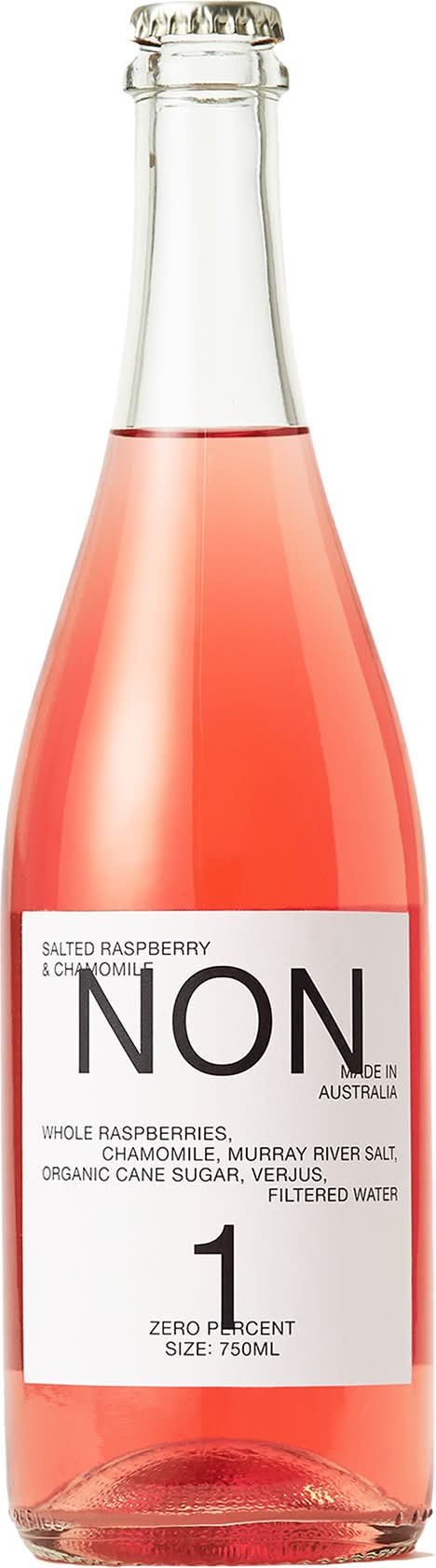 Non Salted Raspberry & Chamomile Non Alcoholic Wine (750mL)