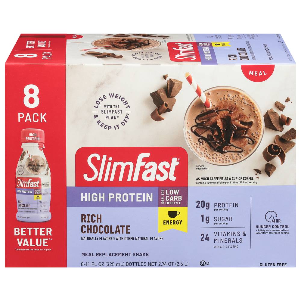 SlimFast Advanced Energy Meal Shake, Rich Chocolate