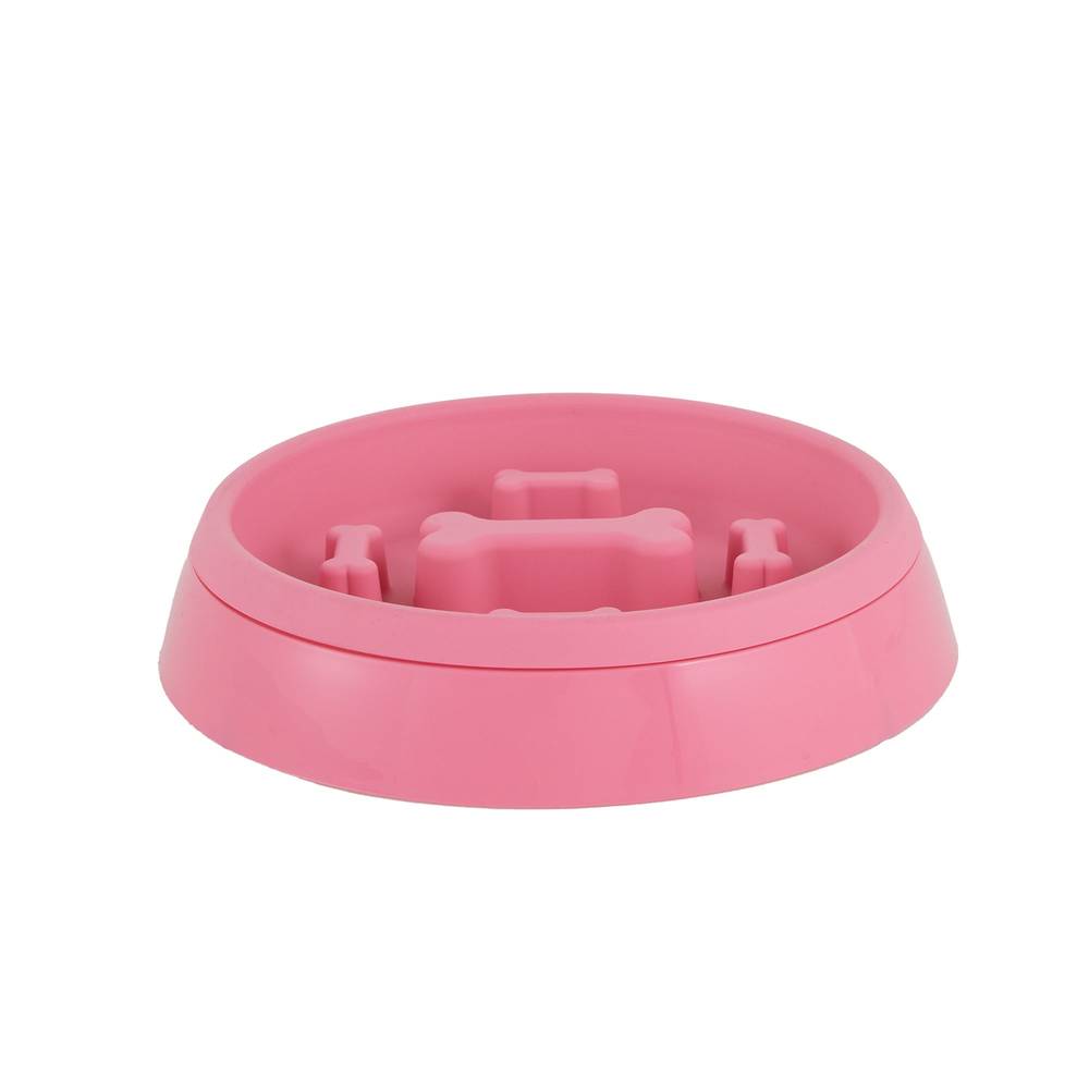 Top Paw® Slow Feeder Bowl Dog Bowl, 3-cup (Color: Pink, Size: 3 Cup)