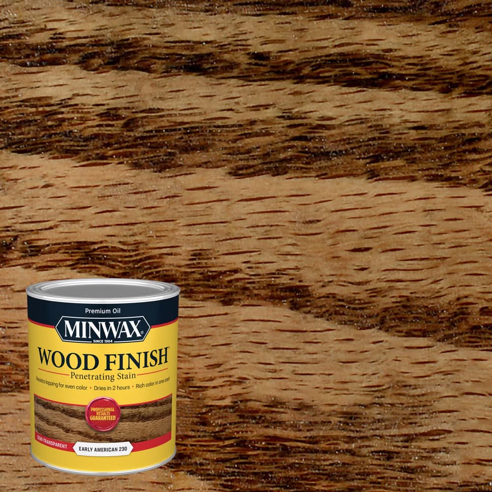 Minwax Wood Finish Semi-Transparent Early American Oil-Based Penetrating Wood Stain 1 Qt