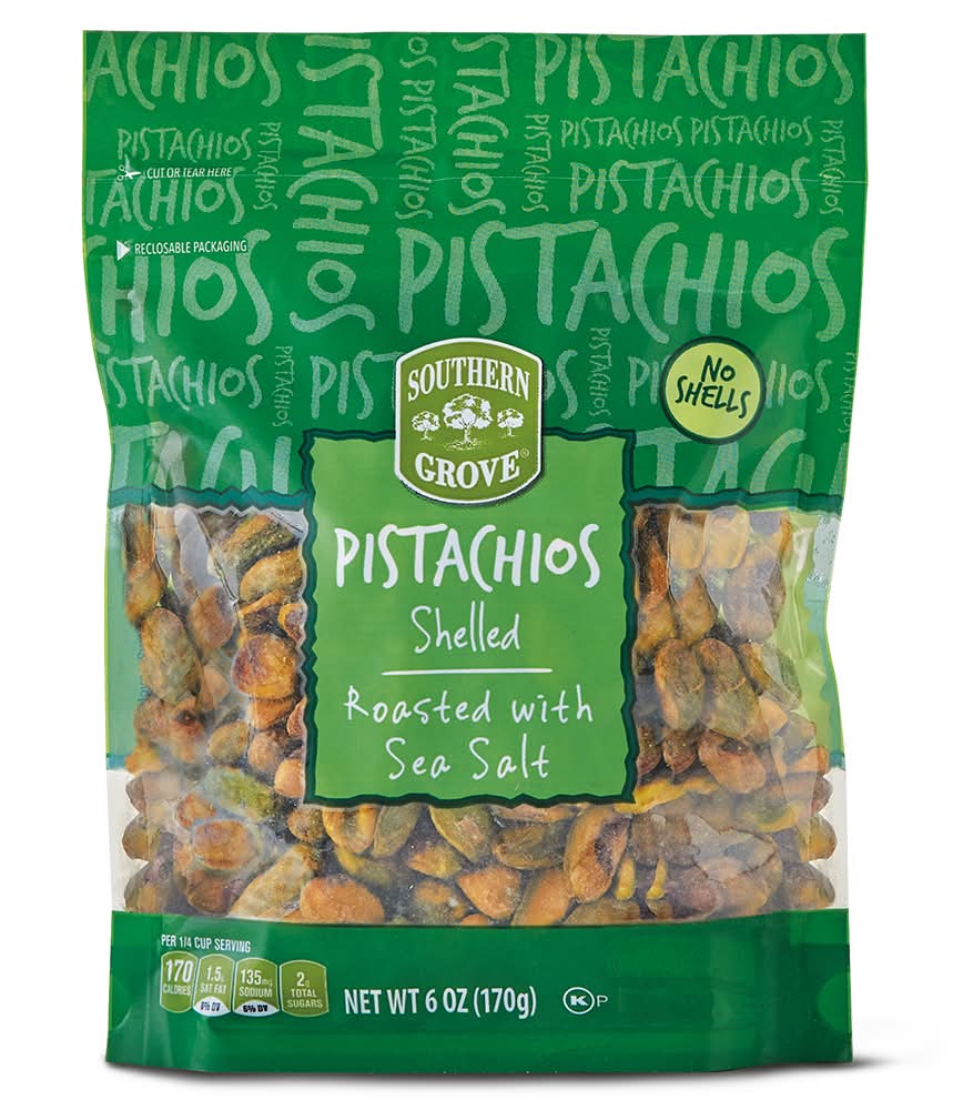 Southern Grove Shelled Pisatchios, Sea Salt (6 oz)