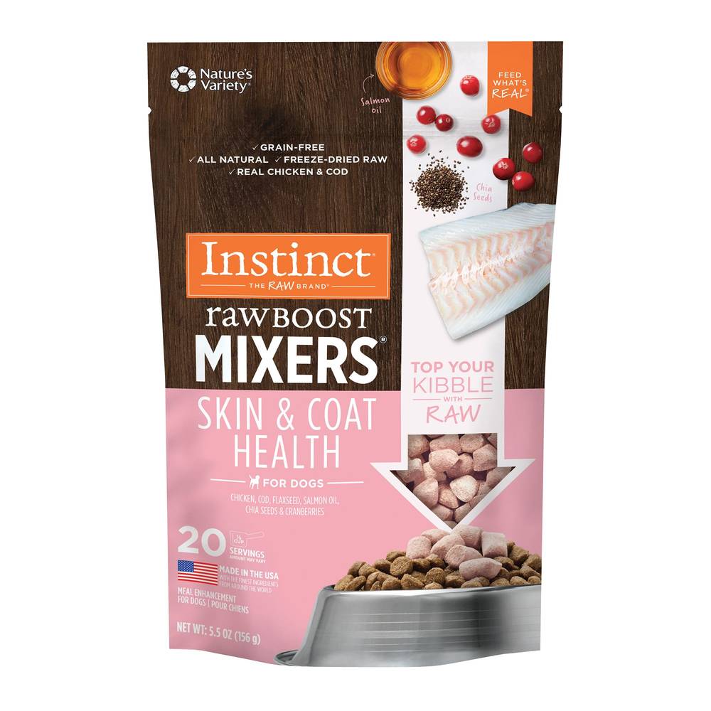 INSTINCT Raw Boost Mixers Skin & Coat Health Dog Food, Chicken (156 g)