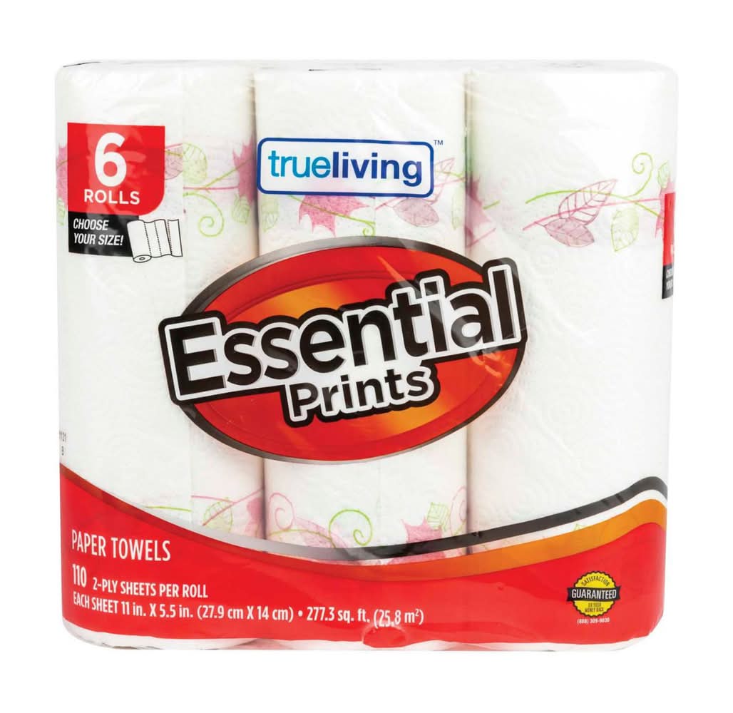 True Living Essential Prints Paper Towels