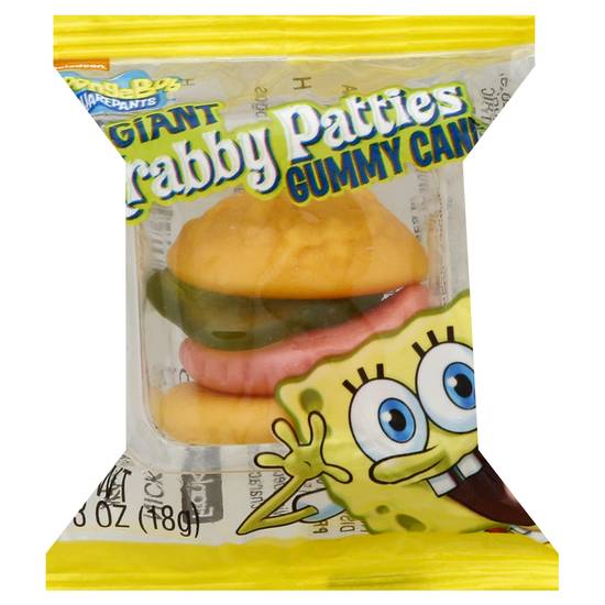 Nickelodeon Spongebob Squarepants Giant Krabby Patties Gummy Candy (0.63oz count)