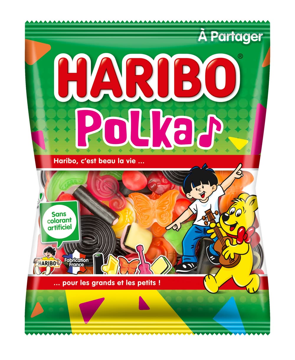 Haribo - Bonbons assortis polka (300g)