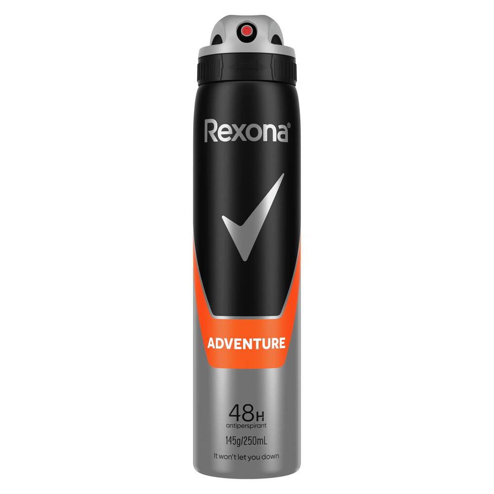 Rexona Adventure Antiperspirant, Woody-Spicy - Aromatic Herbals (250mL)