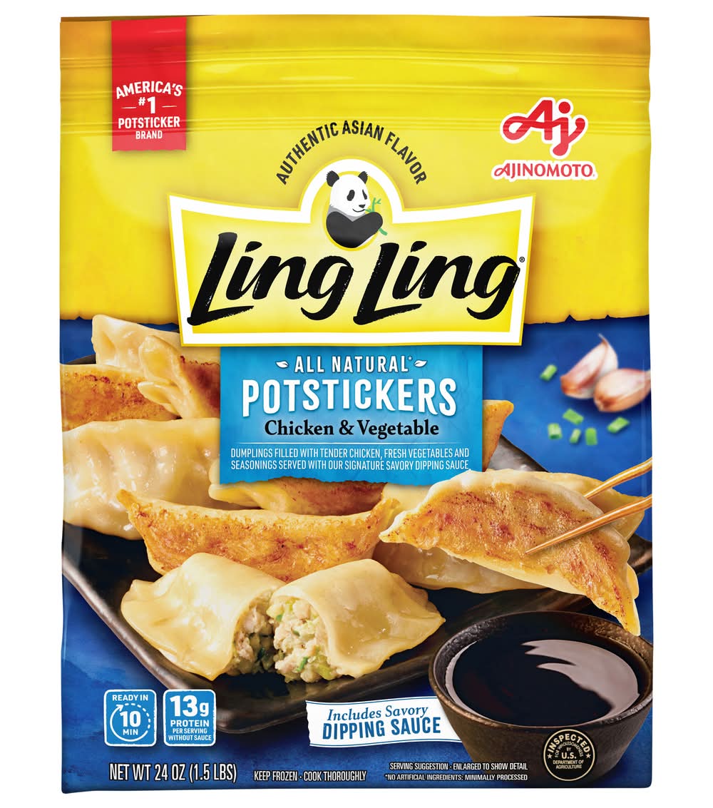 Ling Ling All Natural Potstickers Chicken & Vegetable Dumplings (24 oz)