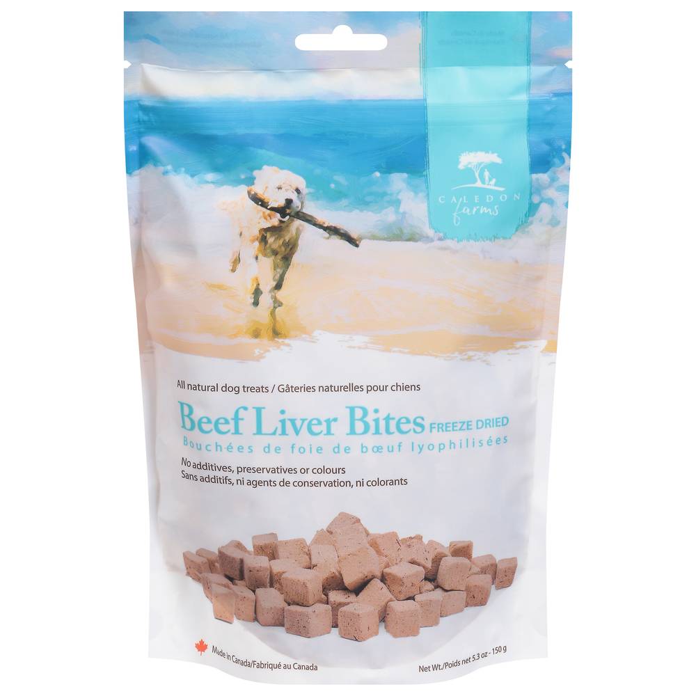 Caledon Farms Freeze Dried Beef Liver Bites Dog Treats (5.3 oz)