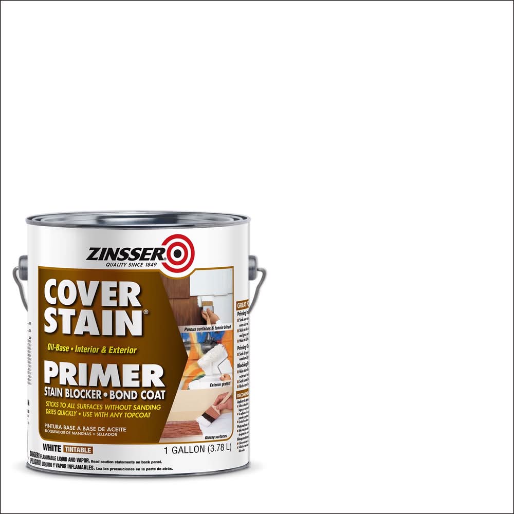 Zinsser Cover Stain White Oil-Based Alkyd Primer And Sealer 1 Gal