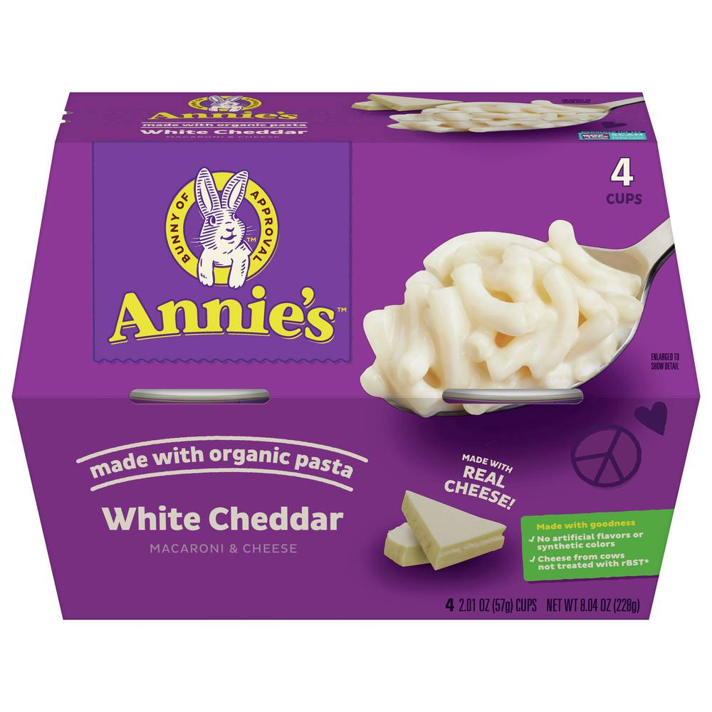 Annie's White Cheddar Macaroni & Cheese Pasta (4 ct)