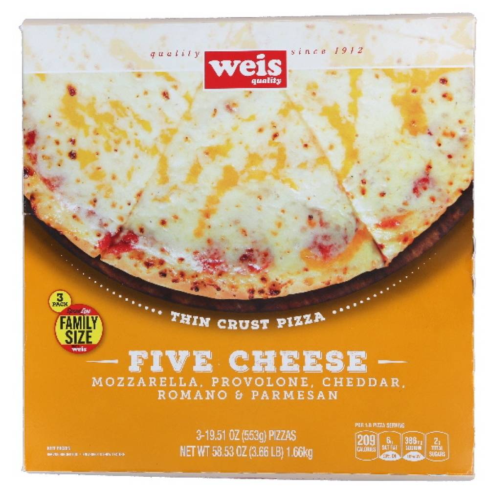 Weis Quality Frozen Pizza (19.51 oz, 3 ct)