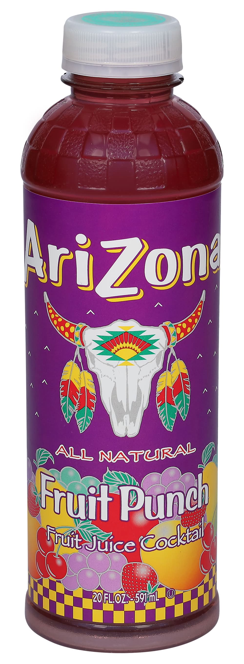 AriZona All Natural Juice Cocktail, Fruit Punch (20 fl oz)