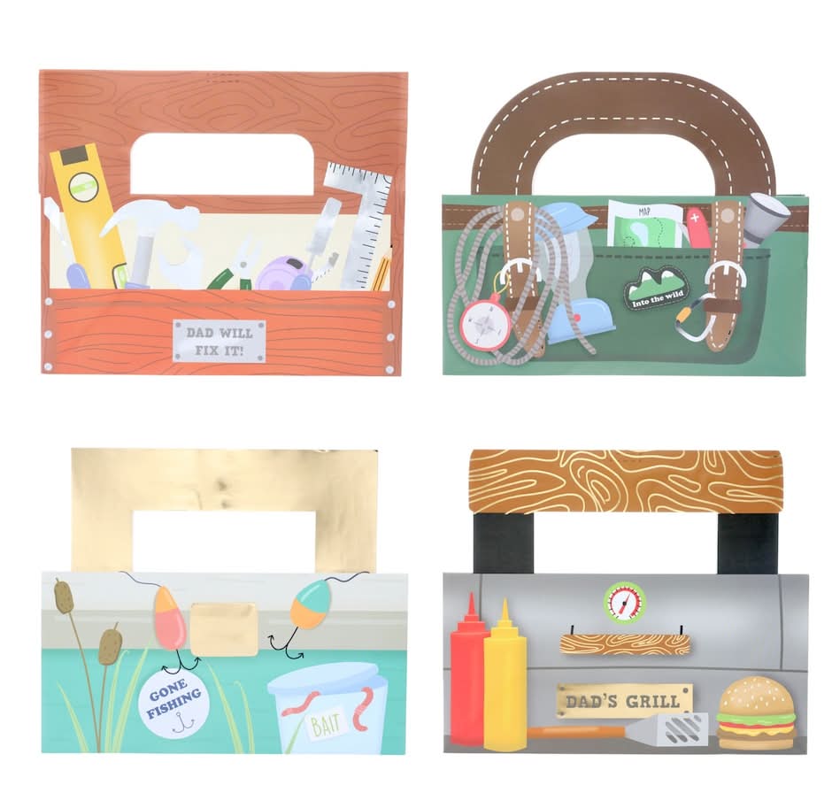 Father's Day-themed Party Paper Gift Bag, 1-ct.