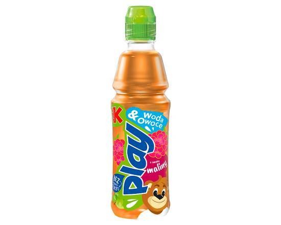 Kubuś Play Woda & Owoce Napój Owocowy o smaku Maliny 400 ml