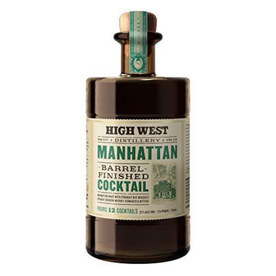 High West Manhattan Barrel Finished Whiskey Premixed Cocktail, 750 ml Bottle