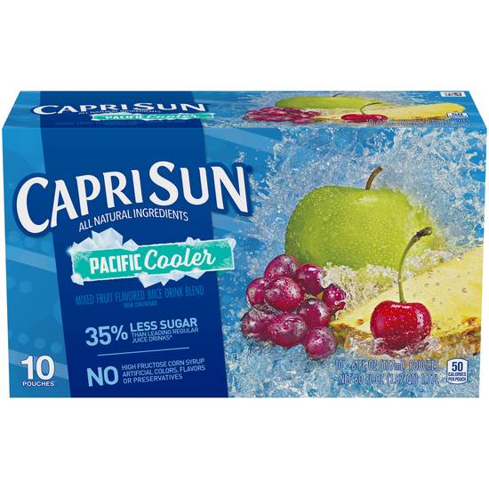 Order Capri Sun Pacific Cooler Mixed Fruit Naturally Flavored Juice Drink Blend (10 ct) food online from Rite Aid store, Shawnee on bringmethat.com