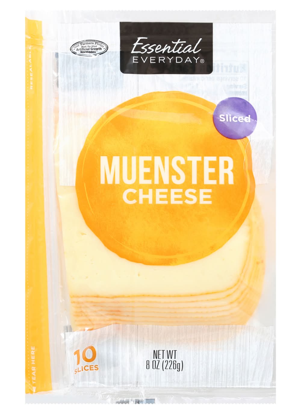 Essential Everyday Sliced Muenster Cheese (8 oz)