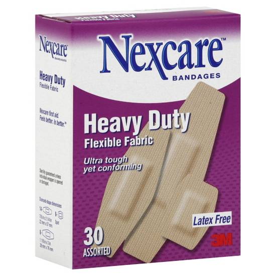 Nexcare Heavy Duty Flexible Fabric Bandages (30 ct)