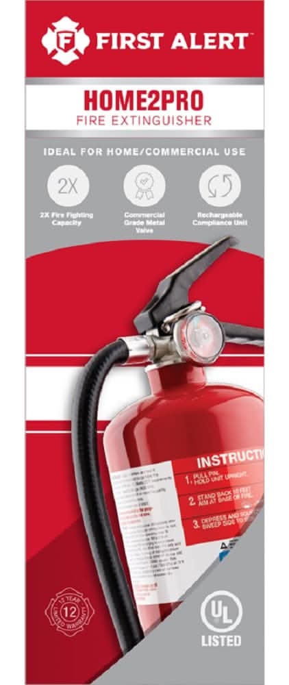 First Alert Home 2-A:10-B:C Commercial/Residential Rechargeable Fire extinguisher