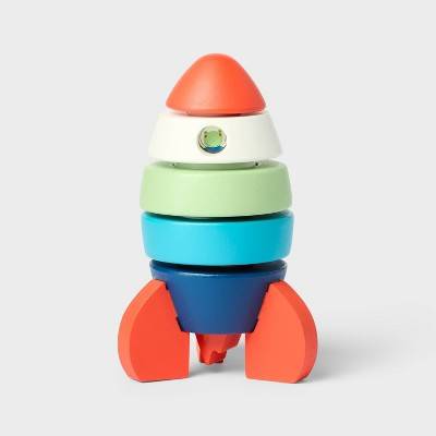 Wooden Rocket Stacking Toy - 8pc - Gigglescape™