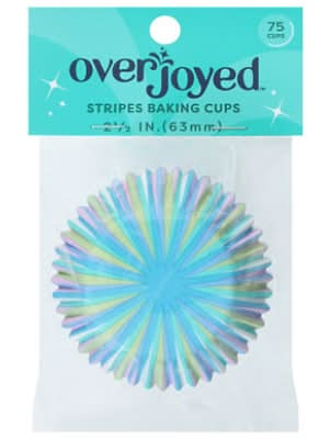 Overjoyed Stripes Baking Cups, 2.5 in (75 ct)